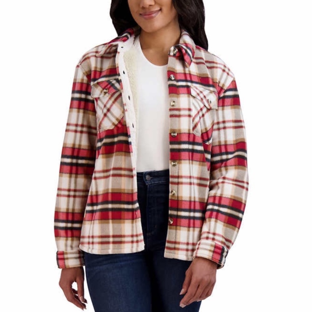 Sage Ladies' Plush Shirt Jacket